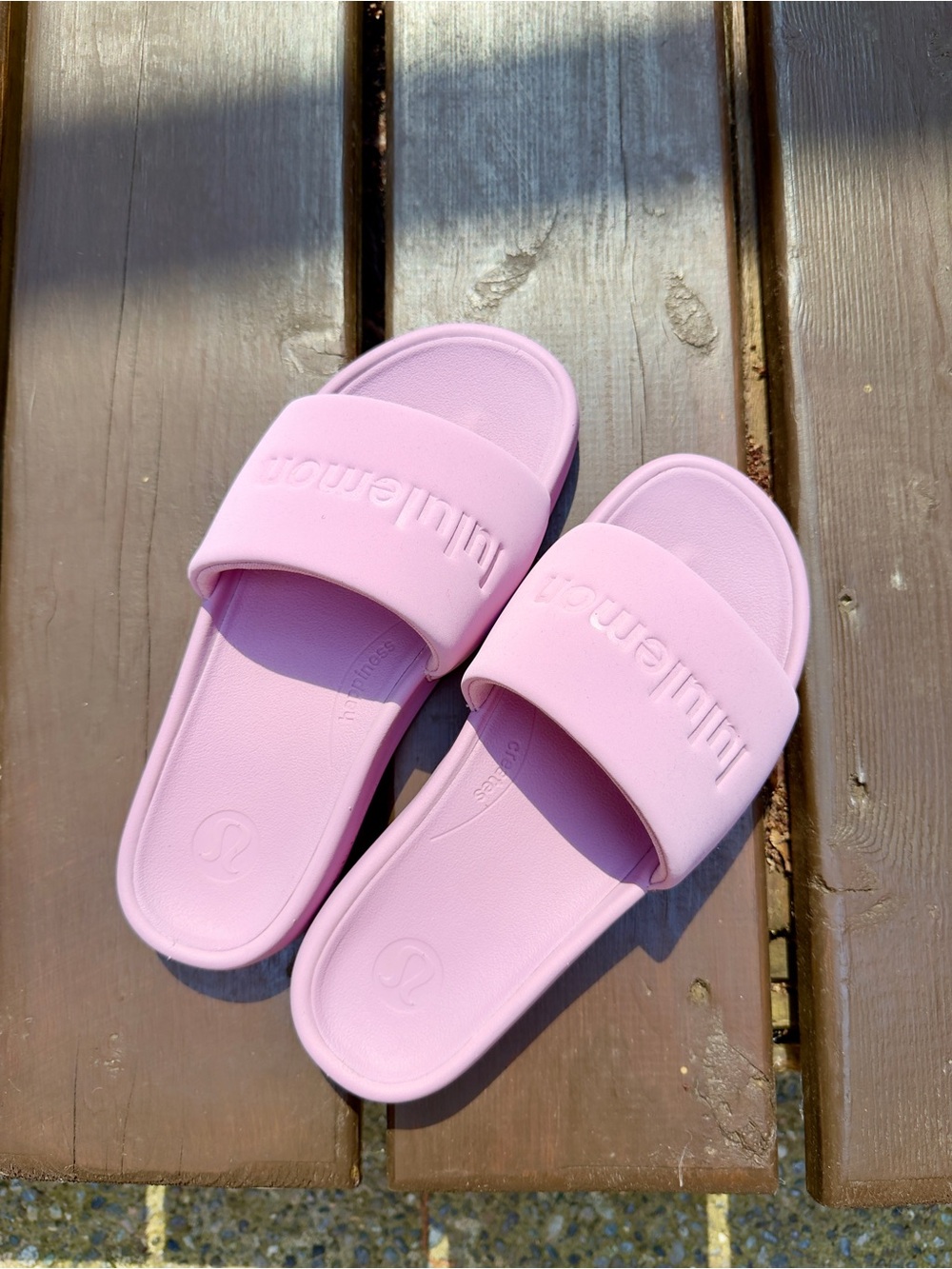 lululemon athletica Restfeel Slides in Rose Blush / Pink